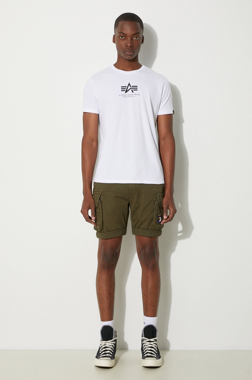 Тениска Alpha Industries Tee Бяло | 118533.09, 1