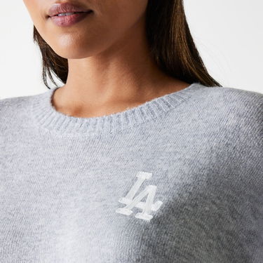 Пуловер New Era New Era MLB LA Dodgers Knit Sweater Сиво | 60684495, 4