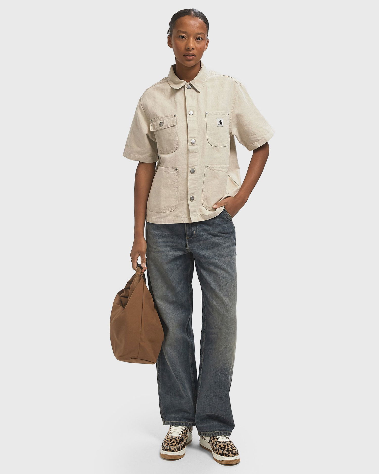 Дънки Carhartt WIP Brandon Single Knee Jeans Синьо | I034225-01.4Q, 1