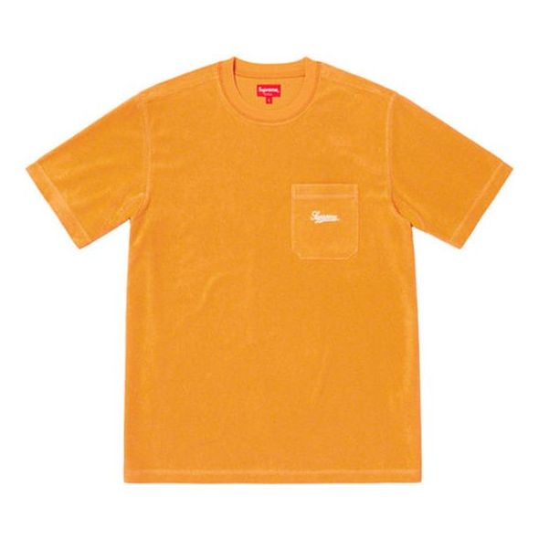 Тениска Supreme Terry Pocket Short Sleeve T-Shirt Оранжево
 | SUP-SS19-10573, 0