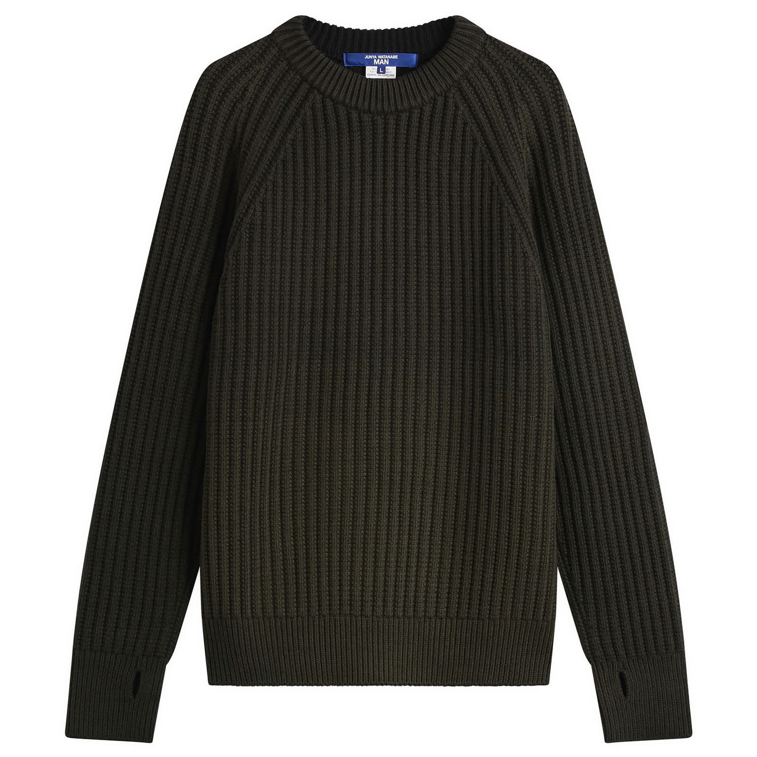 Пуловер Junya Watanabe Junya Watanabe MAN Double Sided Ribbed Knit Large Зелено | WP-N002-051-1, 0