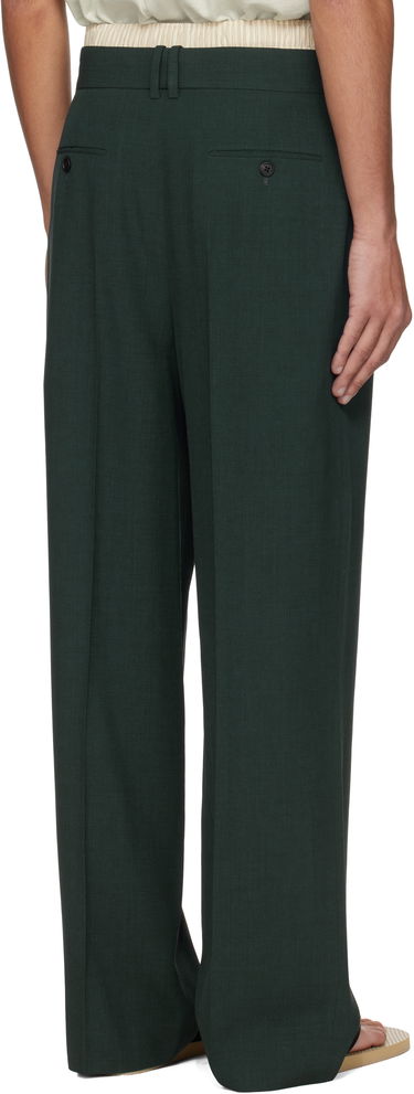 Панталони The Row The Row Silas Pleated Trousers Зелено | 909-W3685, 2