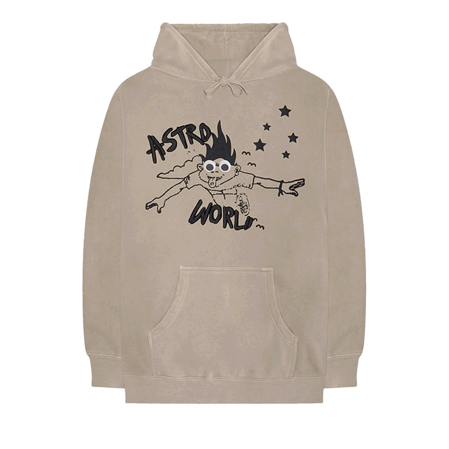 Суитчър Cactus Jack by Travis Scott Astroworld Look Mom I Can Fly Hoodie Бежово | 1945 1FW180106ALMI TAN, 0