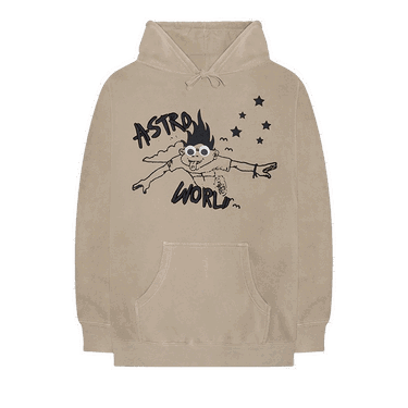 Суитчър Cactus Jack by Travis Scott Astroworld Look Mom I Can Fly Hoodie Бежово | 1945 1FW180106ALMI TAN, 0