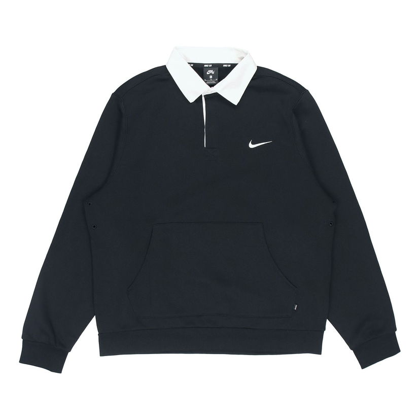 Поло тениска Nike SB SB Fleece Skate Knit Polo Черно | DM6483-010