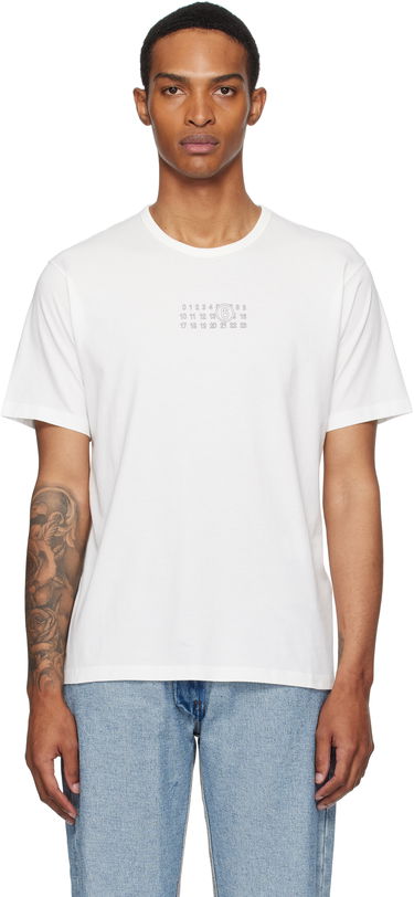 Тениска Maison Margiela MM6 Maison Margiela Logo T-Shirt Бяло | SH0GC0057 S24312, 0