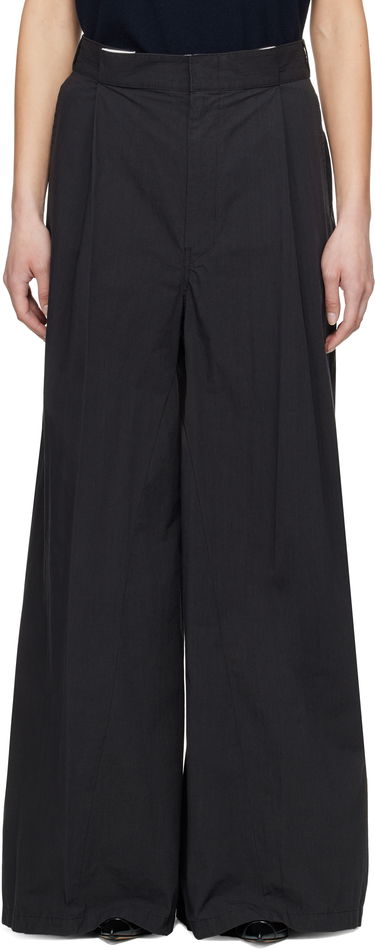 Панталони Maison Margiela Maison Margiela Pleated Wide-Leg Trousers Черно | S51KA0601 M35289, 0