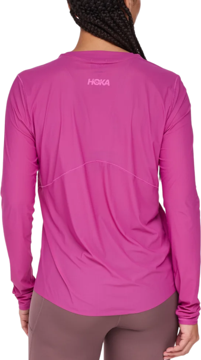Тениска Hoka One One Hoka Airolite Run Long Sleeve Розово | 1151083-fsc, 1