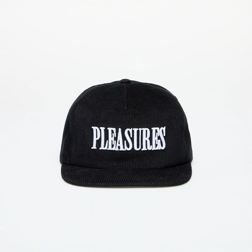 Шапка с козирка Pleasures Cap Onyx Corduroy Snapback Черно | P24F095 ONYX