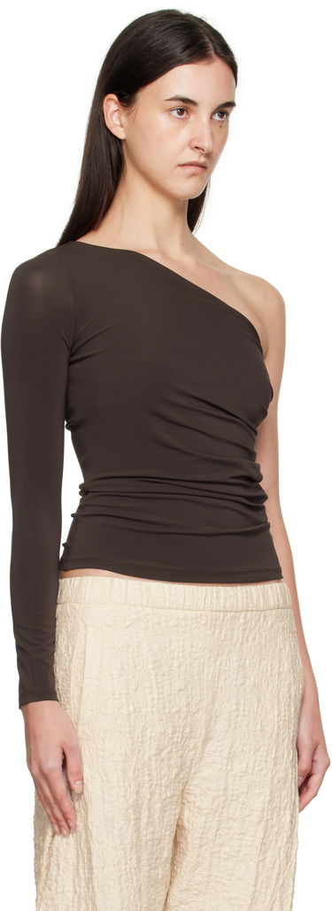 Потник Max Mara Max Mara Spluga One-Shoulder Top Кафяво | 2511941012600, 1