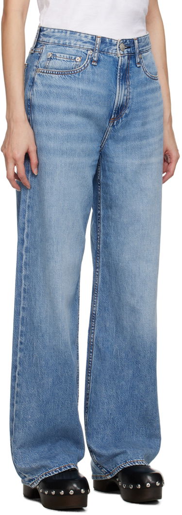 Дънки rag & bone Logan Wide-Leg Jeans Синьо | WDD23S2935F2AU, 1