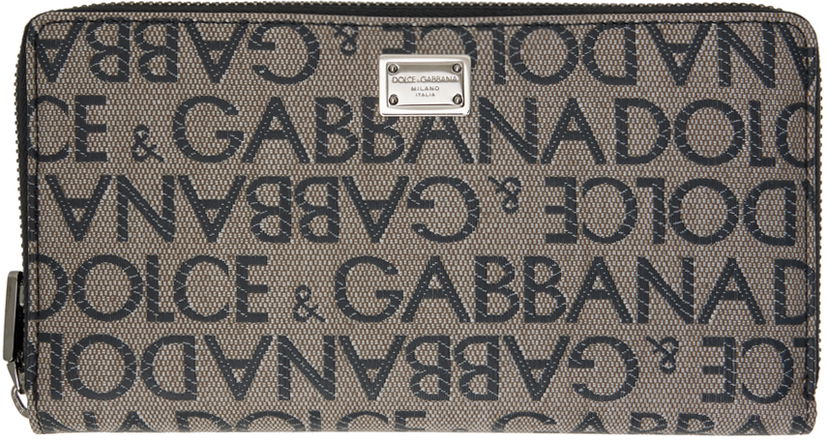 Портфейл Dolce & Gabbana Brown & Black Jacquard Wallet Кафяво | BP1672AJ705