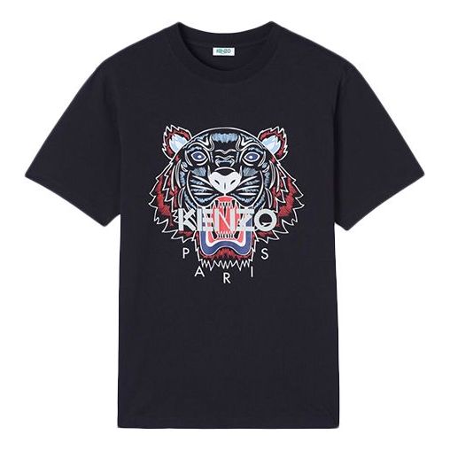 Тениска KENZO Tiger Logo Printed T-Shirt Тъмно синьо | FA55TS0504YA-99, 0