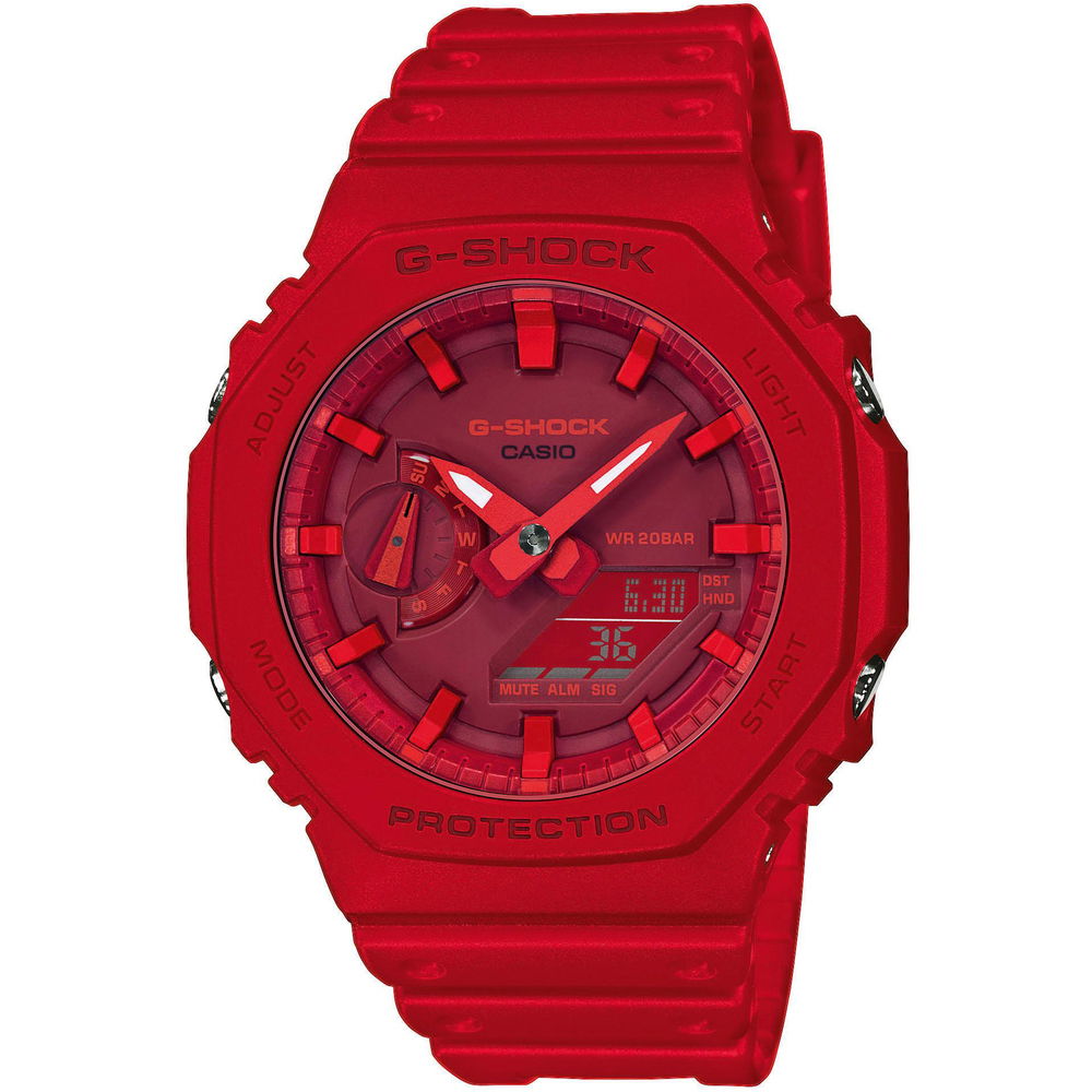 Часовник CASIO G-Shock GA-2100-4AER Червено | GA-2100-4AER, 0