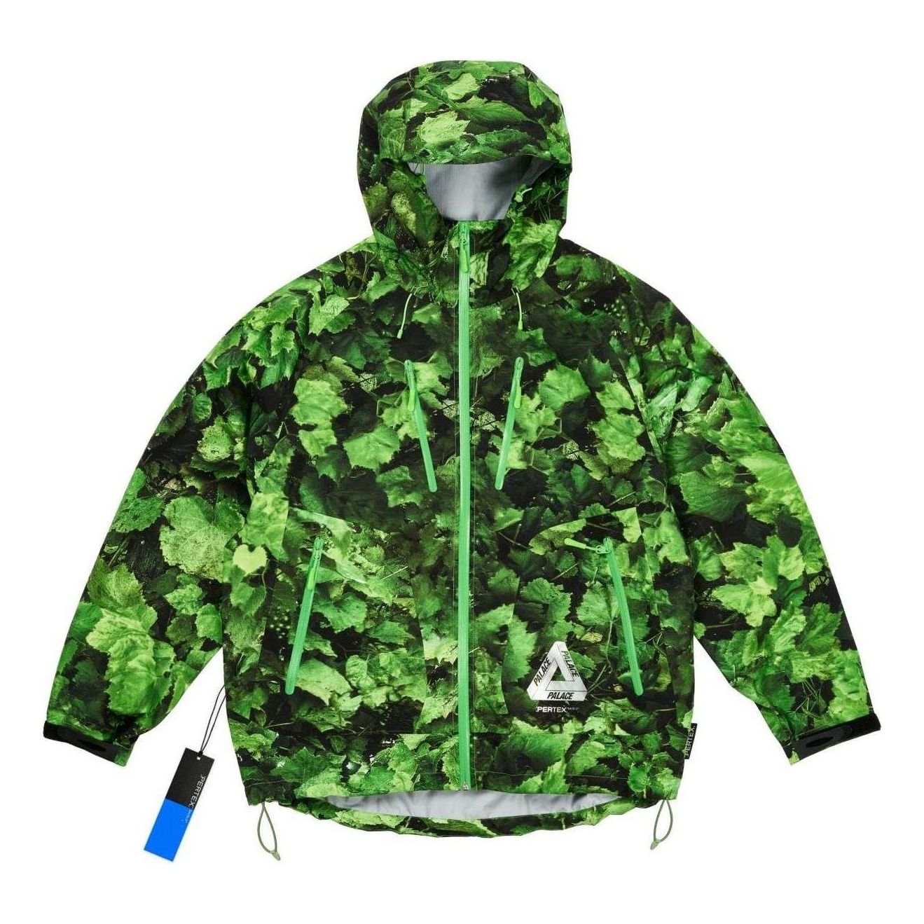 Ветровка Palace Palace Armor 3L Leaf Print Jacket Зелено | P26JK068, 0