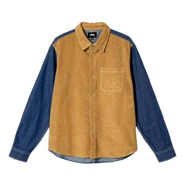 Риза Stüssy Corduroy And Denim Mix Shirt Синьо | 1110126