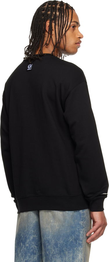 Суитчър AAPE by A Bathing Ape AAPENOW Moonface Logo Crewneck Sweatshirt Черно | AAPSWMC348XXPBKX, 2