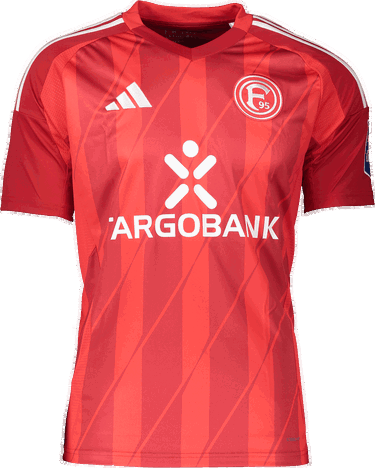 Фланелка adidas Originals Fortuna Düsseldorf Striped Jersey 2024/2025 Червено | 5f95ip2179, 0