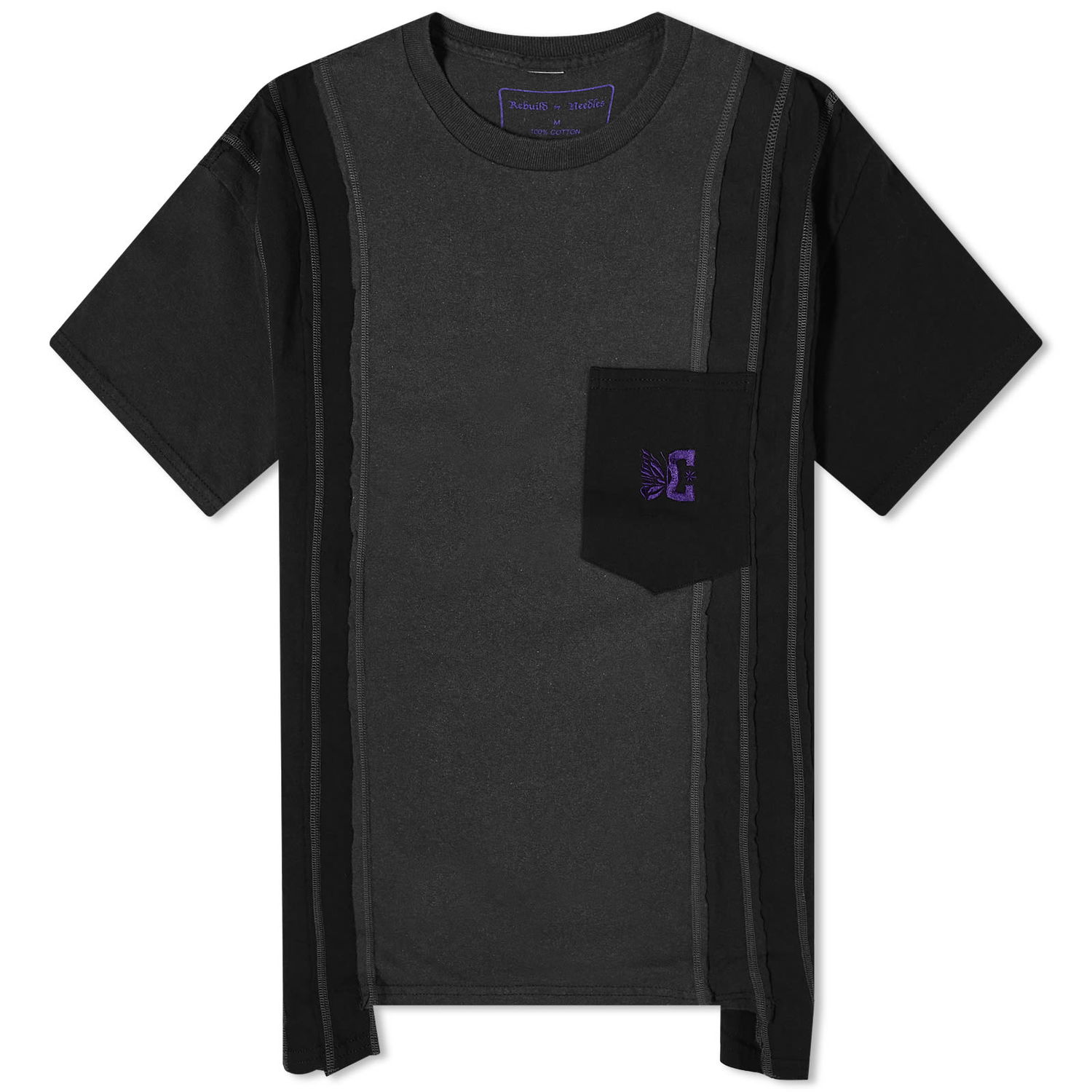 Тениска Needles 7 Cuts T-Shirt Зелено | MR612-BLK, 0