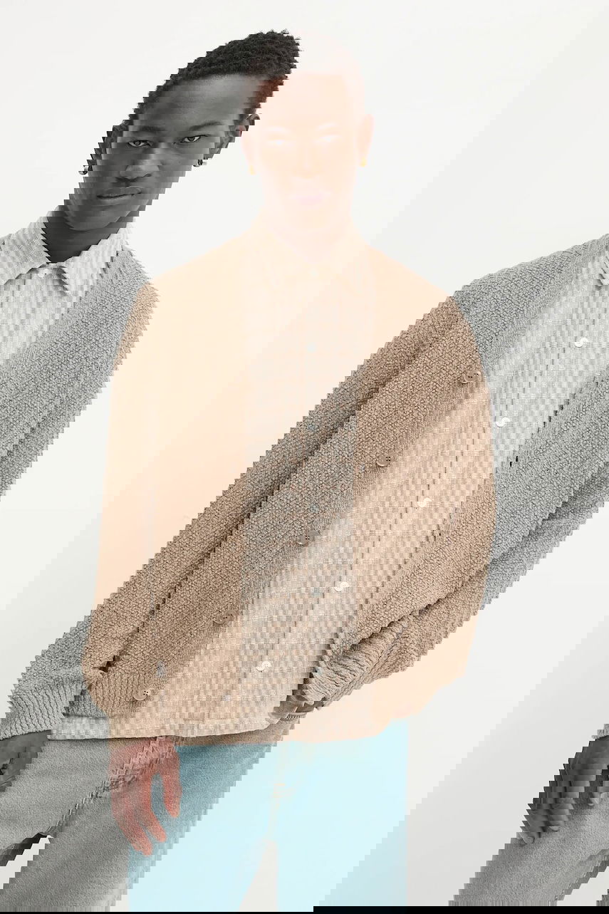 Пуловер Samsoe Samsoe SAMICAH Textured Knit Cardigan Бежово | M25200023, 0