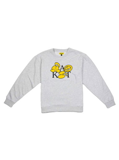 Суитчър MARKET Bubble Letter Crewneck Sweatshirt Сиво | 396000847