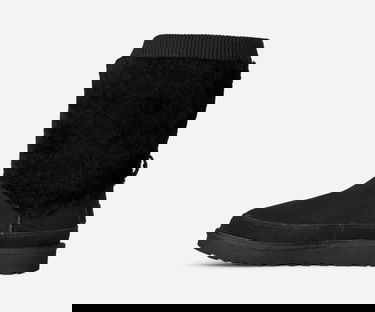 Кецове и обувки UGG Classic Short Posy Boots Черно | 1174577-BLK, 2