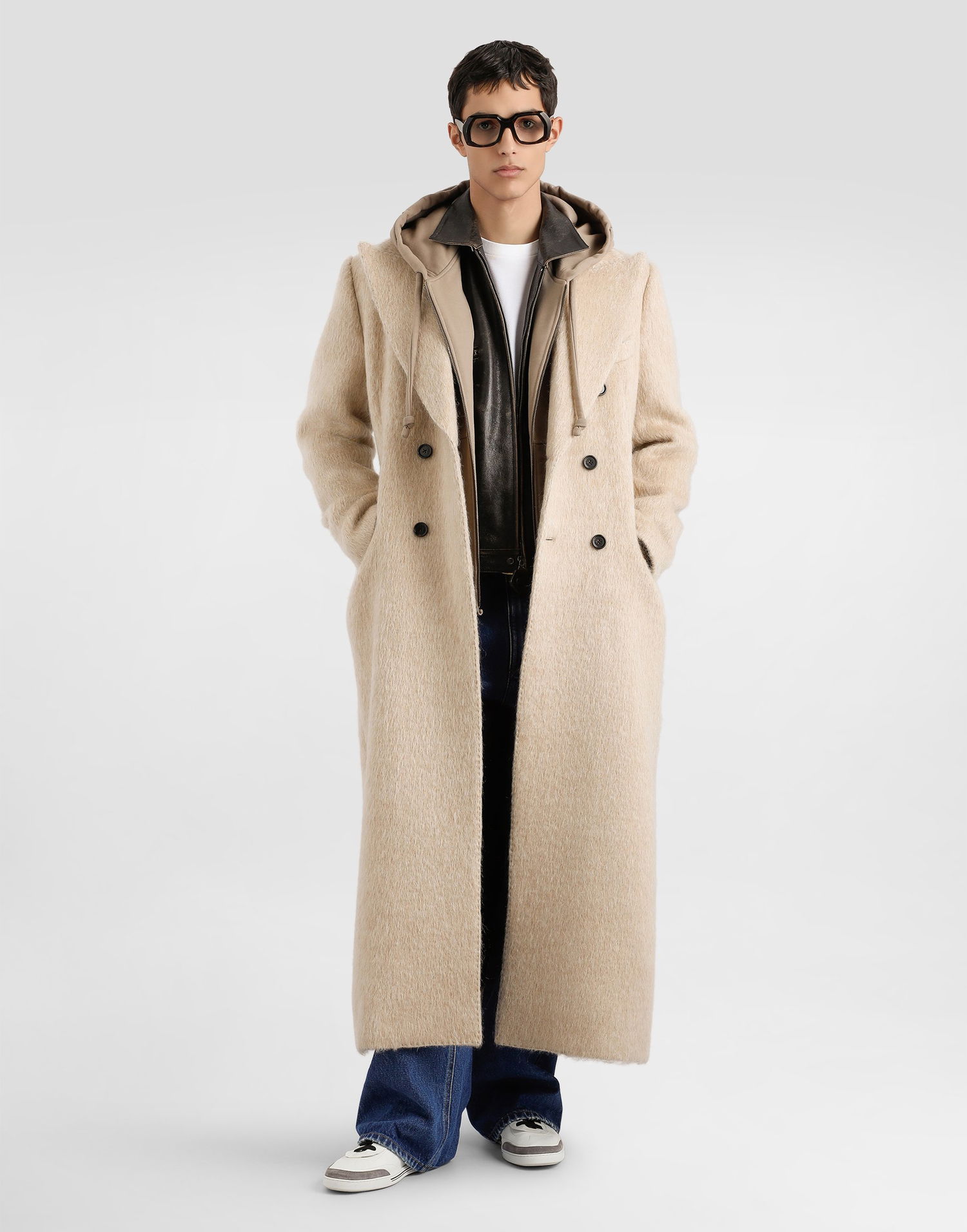 Палта Dolce & Gabbana Dolce & Gabbana Double-Breasted Long Coat Бежово | G050KTFUZECS8230, 1