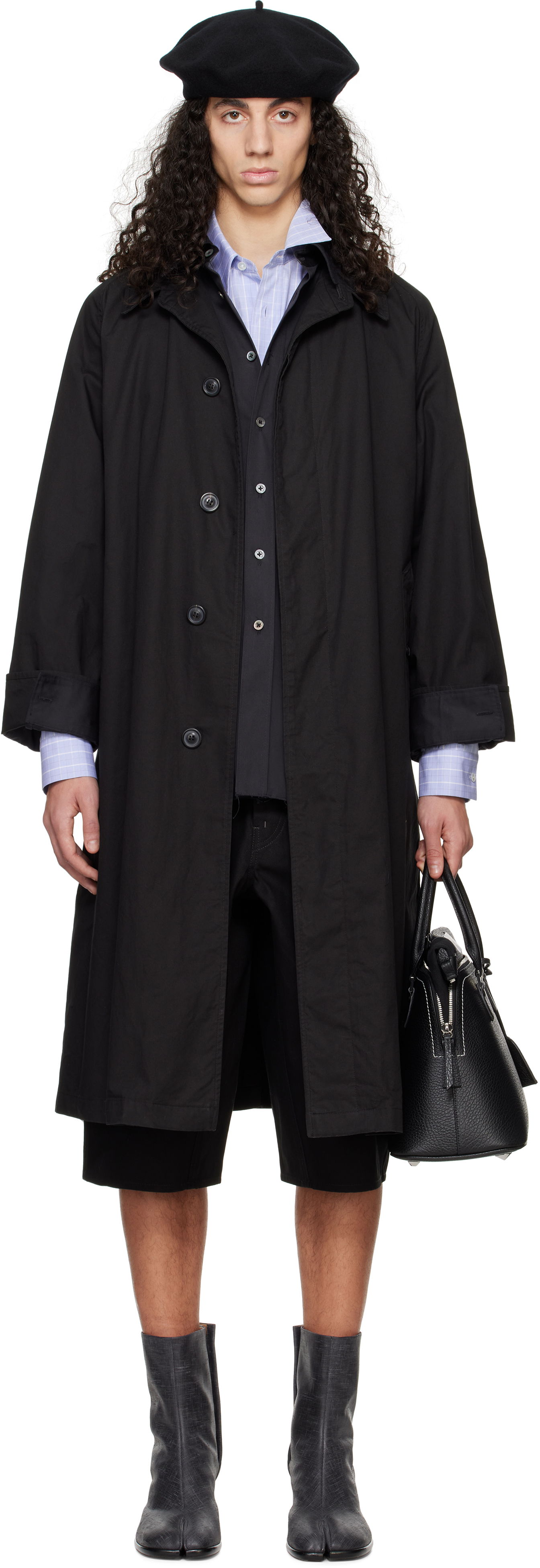 Тренчкот Maison Margiela Maison Margiela Layered Trench Coat Черно | S50AH0137 M35354, 0