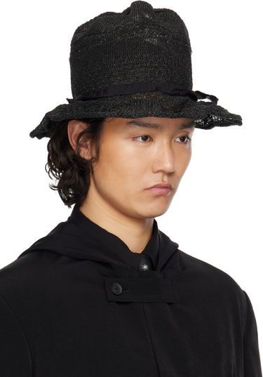 Шапка Yohji Yamamoto Yohji Yamamoto Paper PE Mountain Hat Черно | HP-H03-960, 1