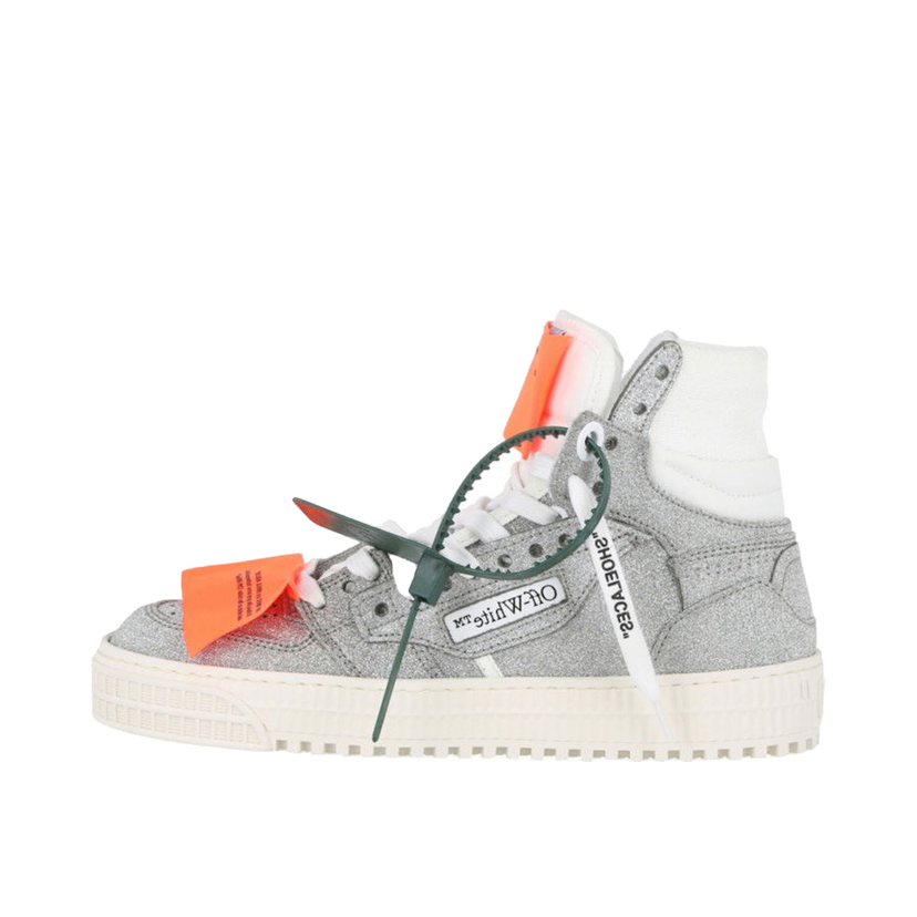 Кецове и обувки Off-White Off-Court 3.0 Glitter High Top Sneaker Silver White W Металик | IA112S22 LEA00 47201