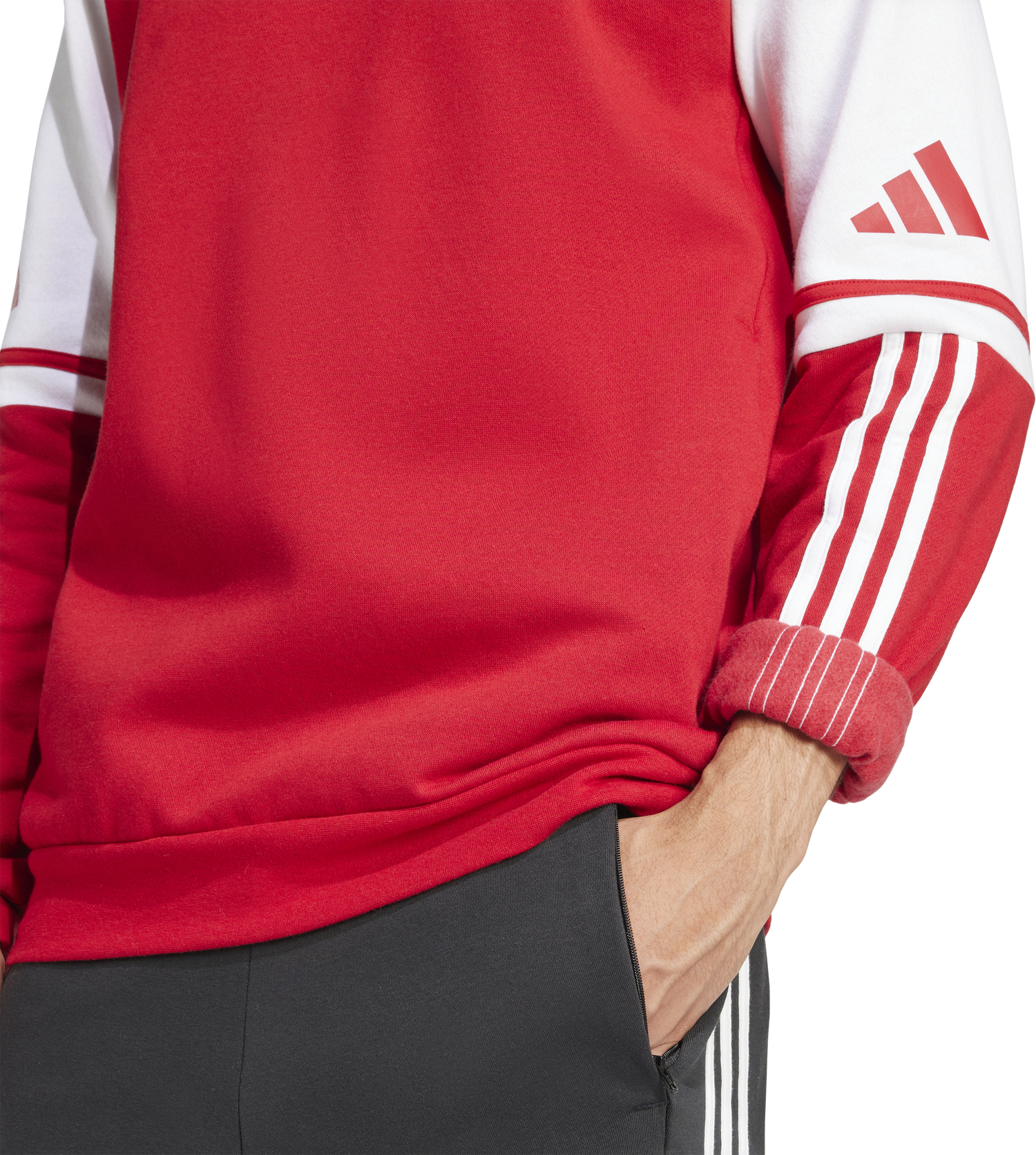 Суитчър adidas Originals SQ25 SW Hoodie Червено | jd2973, 1