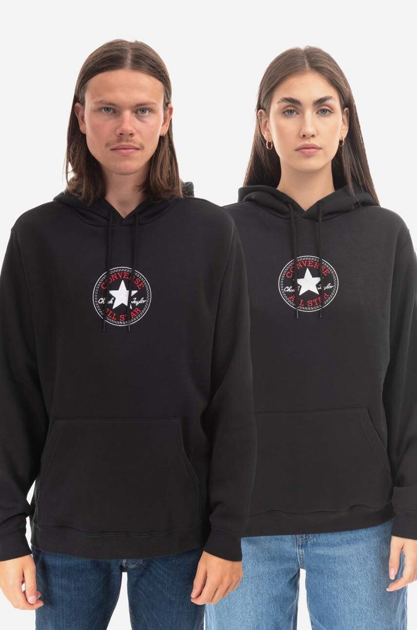 Суитчър Converse Hoodie With Application Черно | 10024504.A01