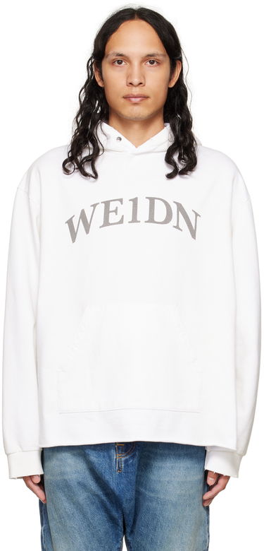Суитчър We11done We11done Distressed Hoodie Бяло | WD-TH3-22-716-U-WH, 0