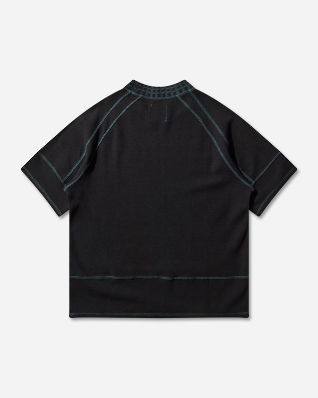 Novalis Tamarica Raglan Contrast Stitch Mock-Neck T-Shirt