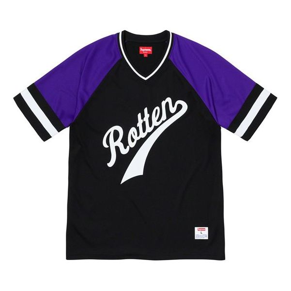 Фланелка Supreme Baseball Top with Printed Logo Черно | SUP-FW19-279