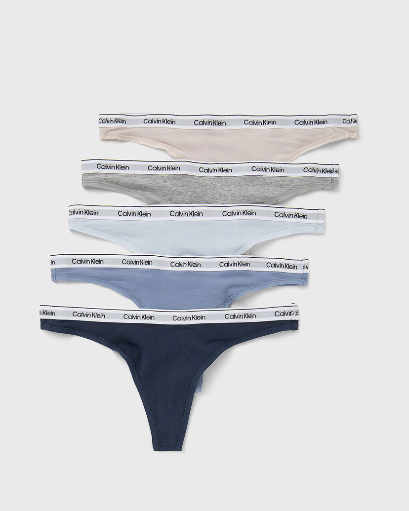 гащички CALVIN KLEIN THONG 5 Pack Многоцветен | 000QD5221EPYL