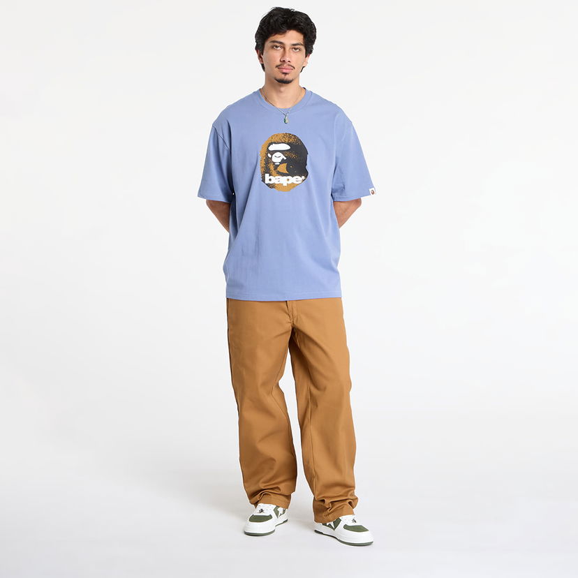 Тениска BAPE Ape Head Relaxed Fit Tee Синьо | 001TEL801307MNVY