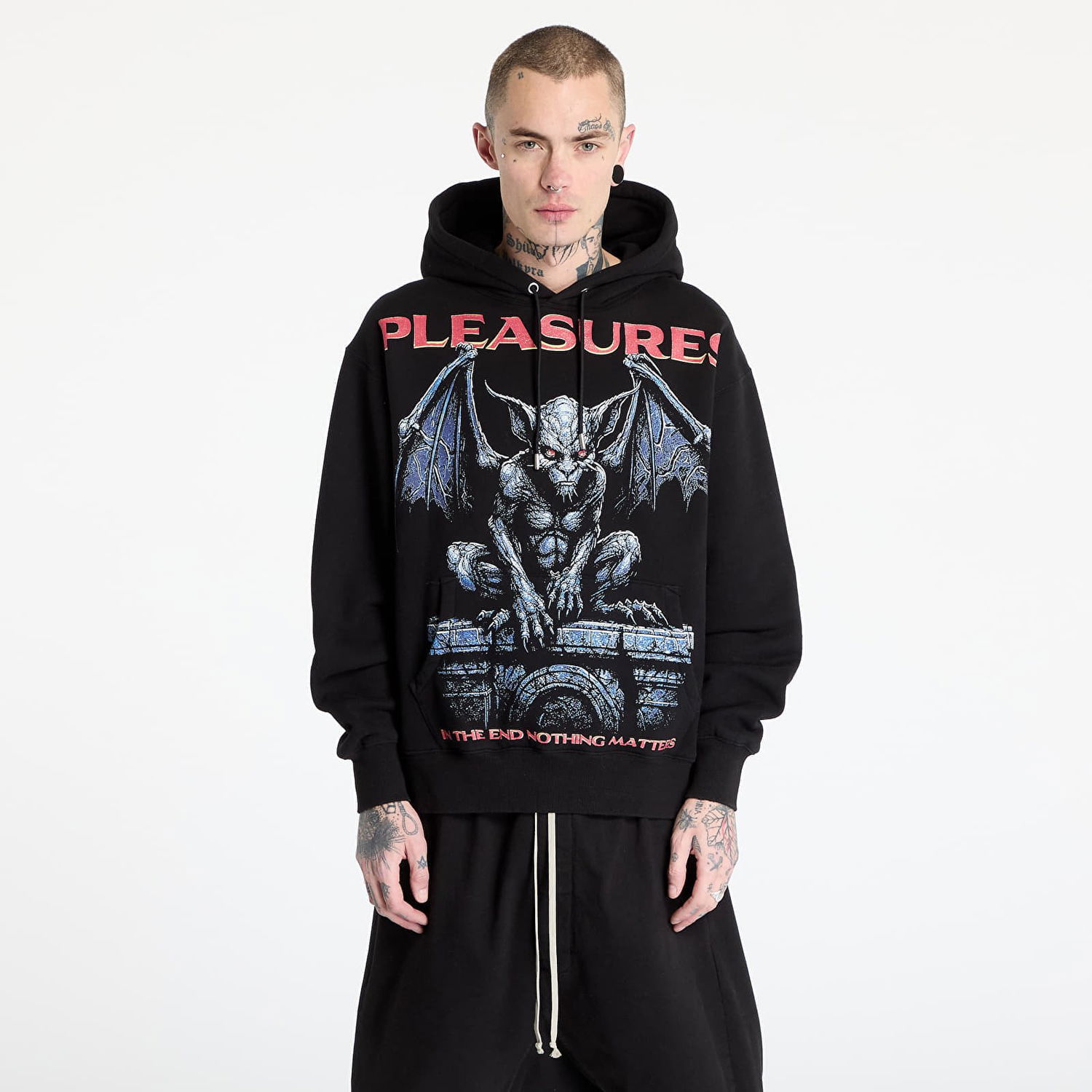 Суитчър Pleasures PLEASURES Gargoyle Hoodie Черно | P25SP015 BLACK, 0