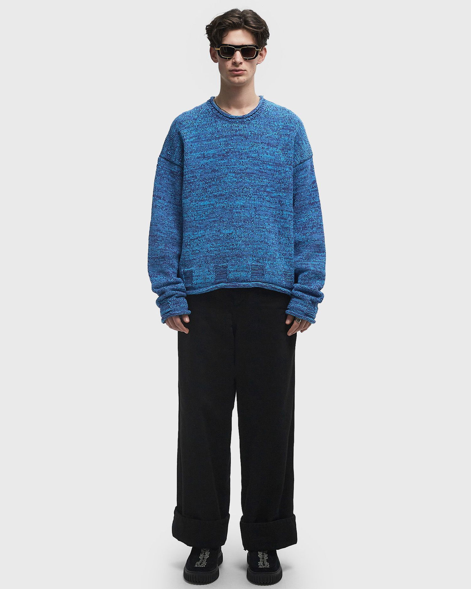 Панталони JW Anderson JW Anderson High Waist Wide Leg Trousers Черно | TR0387-PG1730-999, 1