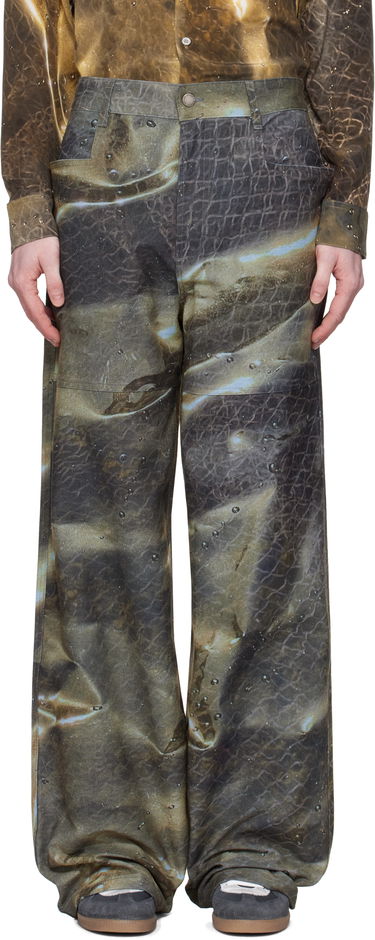 Дънки Serapis Serapis Golden Hour Printed Jeans Кафяво | SS25_DE_1W, 0