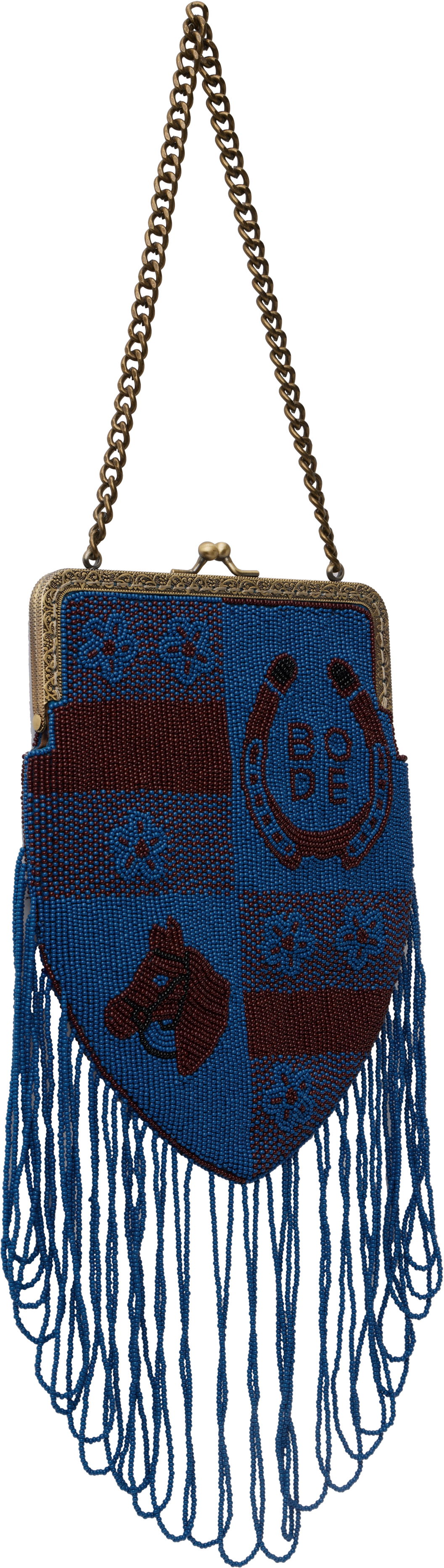 Дамска чанта Bode Bode Capri Beaded Fringe Bag Синьо | WRS25AC004, 1