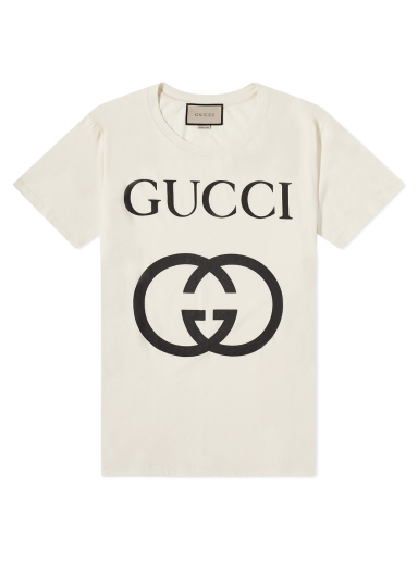 Тениска Gucci Interlocking Gg Tee Бяло | 493117-X3Q35-7561