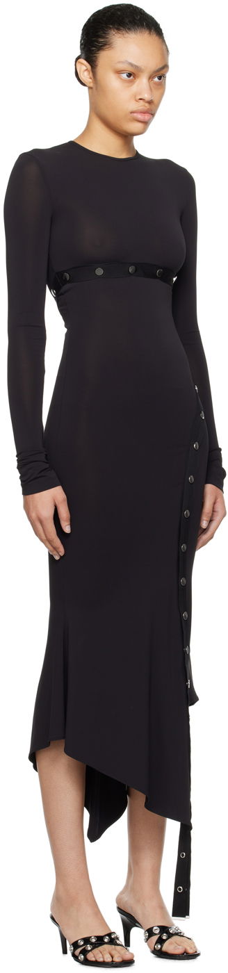 Pокля The Attico Attico Studded Midi Dress Черно | 241WCM99 A014, 1