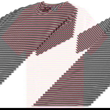 Тениска A.P.C. Bahaia Stripe T-Shirt Червено | COGCG-H26231-FAG, 0