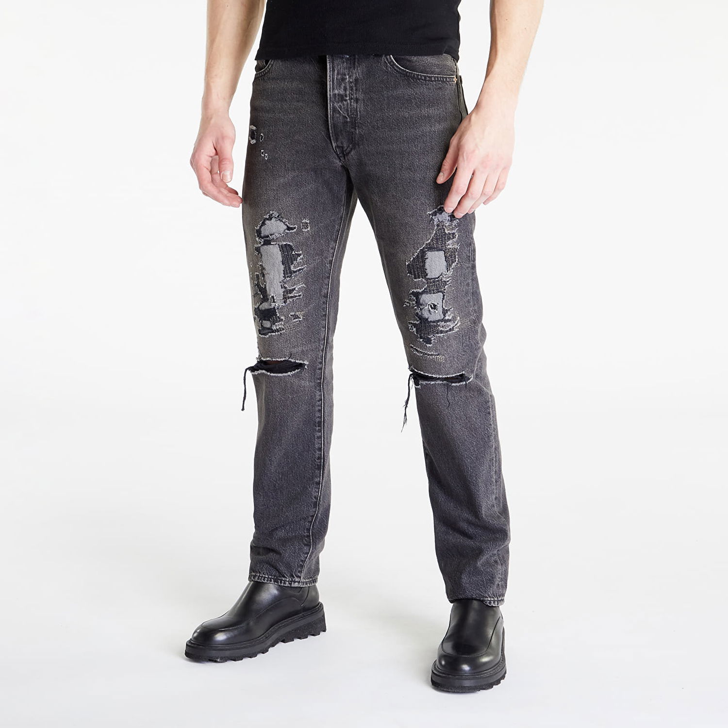 Дънки Levi's 501 1954 Super Destructed Сиво | A4677-0001, 1