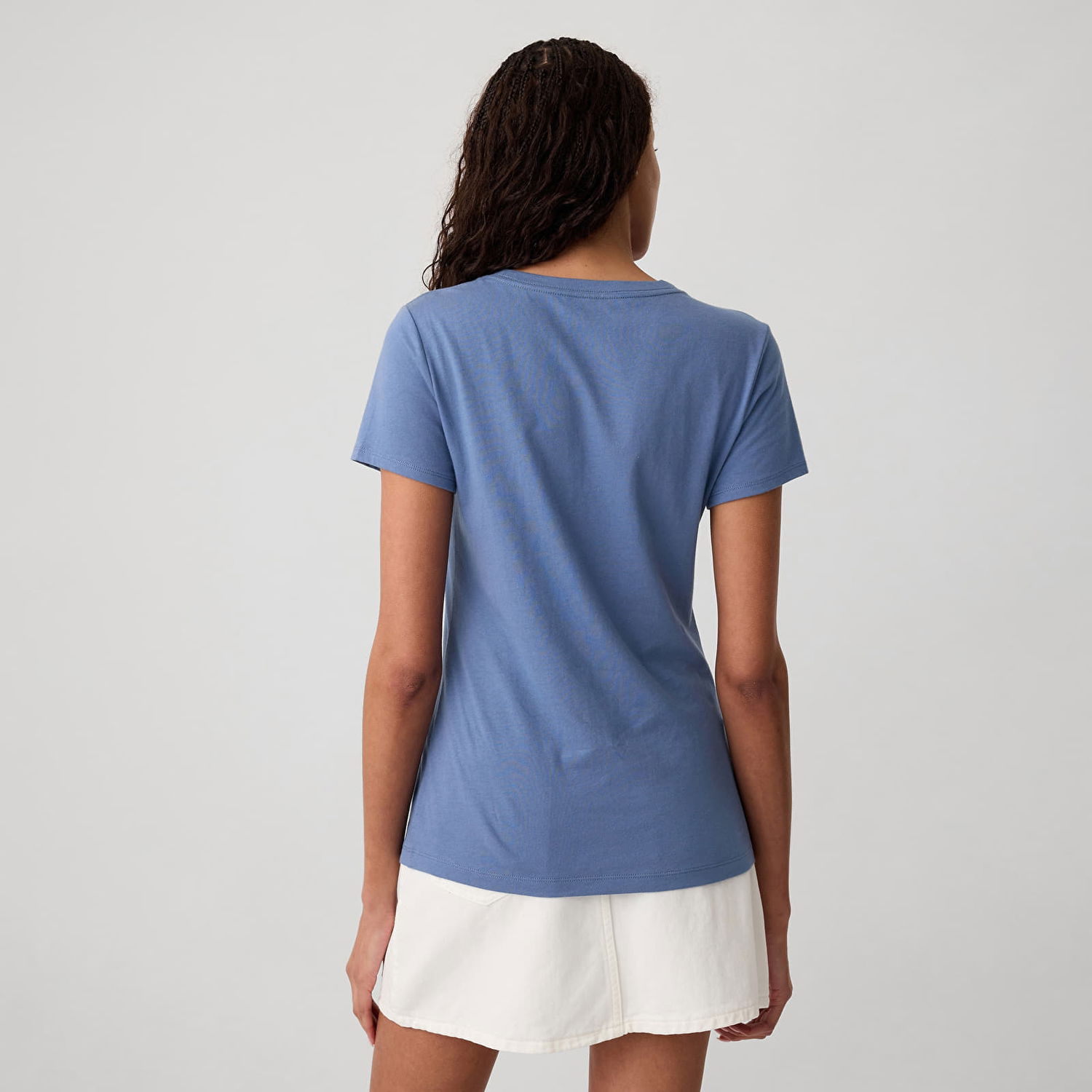 Тениска GAP T-shirt Logo Shortleeve Tee Bainbridge Blue XXS Тъмно синьо | 417797-03, 1
