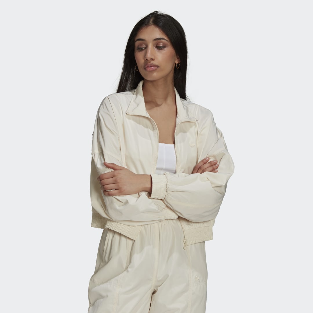 Яке adidas Originals Adicolor Nylon Track Top Бежово | H06697, 0