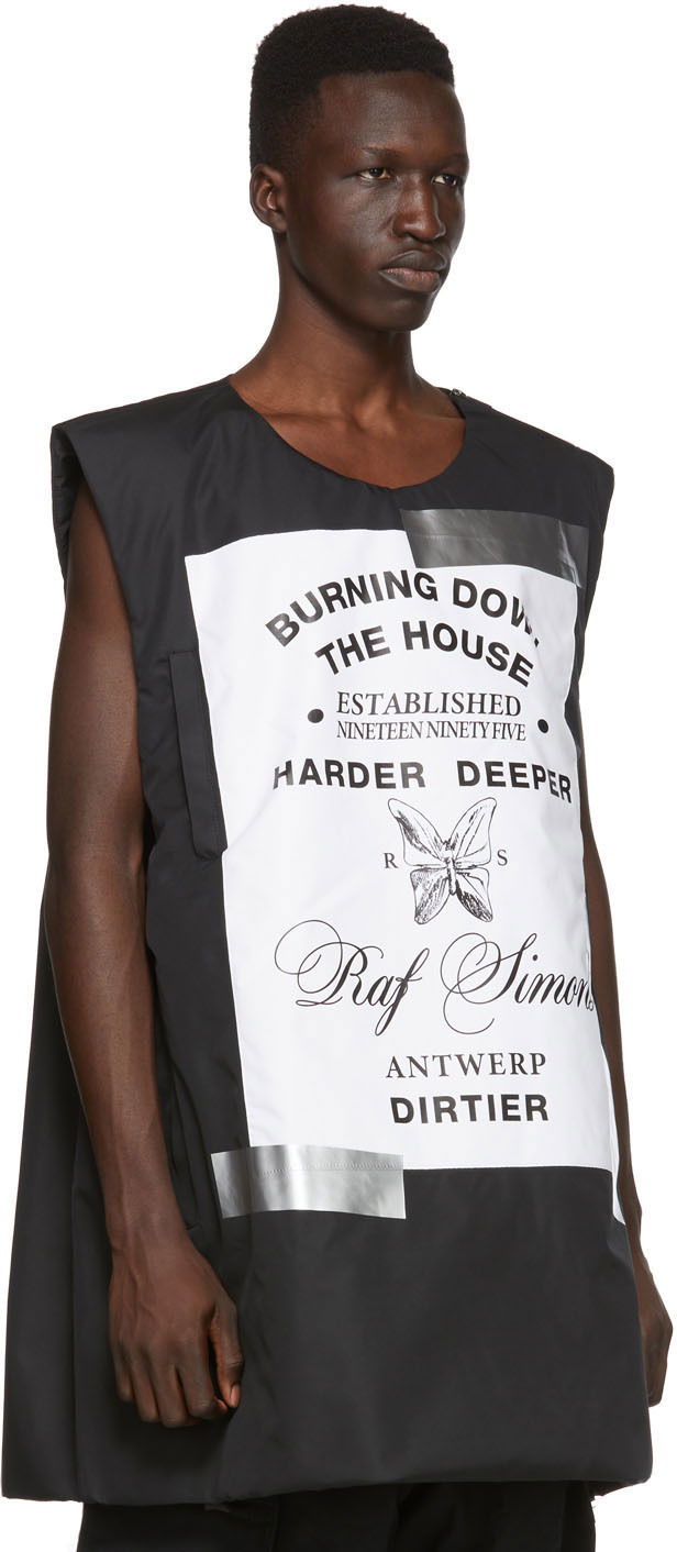 Жилетка RAF SIMONS Raf Simons Templa Edition Oversized Wadded Vest Черно | 192-201T, 1