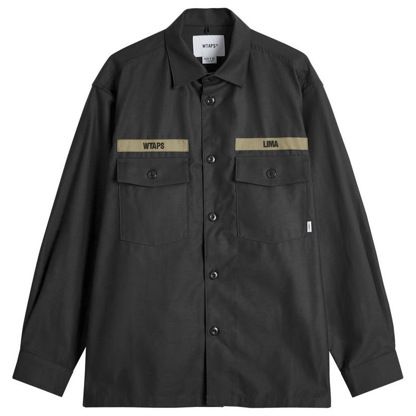 Риза WTAPS Utility Shirt Черно | 242WVDT-SHM01-BLK