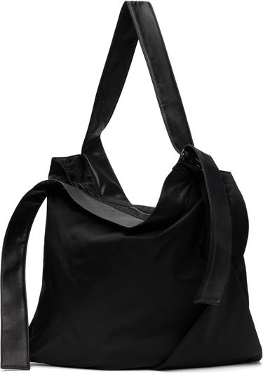 Голяма пазарска чанта Yohji Yamamoto YOHJI YAMAMOTO Drape Belt Tote Черно | DP-I36-831, 0